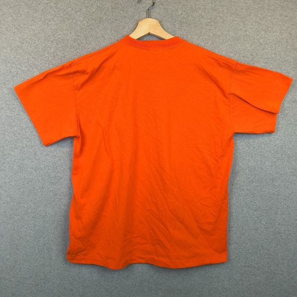 Vintage Florida Alligator Shirt Mens XL Orange Single Stitch Lightning Bolt 80s - Picture 2 of 9